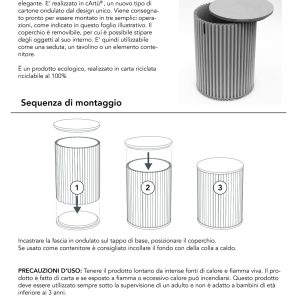 Sgabello contenitore multiuso