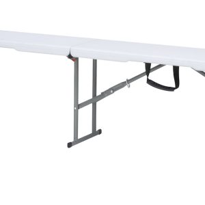 Panca Pieghevole Catering - Piano In Polietilene Alta Densità - 183 X 28 Cm - Tubo 19 Mm X 1 Mm