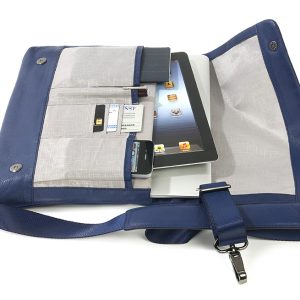 Borsa in vera pelle per Ultrabook, Ipad e tablet fino a 11"