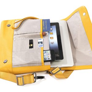 Borsa in vera pelle per Ultrabook, Ipad e tablet fino a 11"