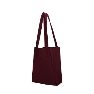 Shopper in neoprene Bordeaux