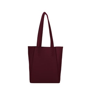 Shopper in neoprene Bordeaux