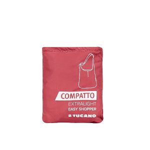 Shopper pieghevole in nylon , color rosso