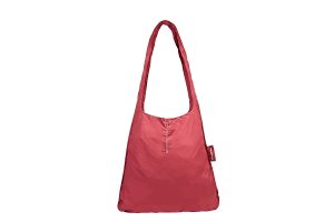 Shopper pieghevole in nylon , color rosso