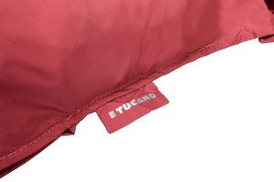 Shopper pieghevole in nylon , color rosso