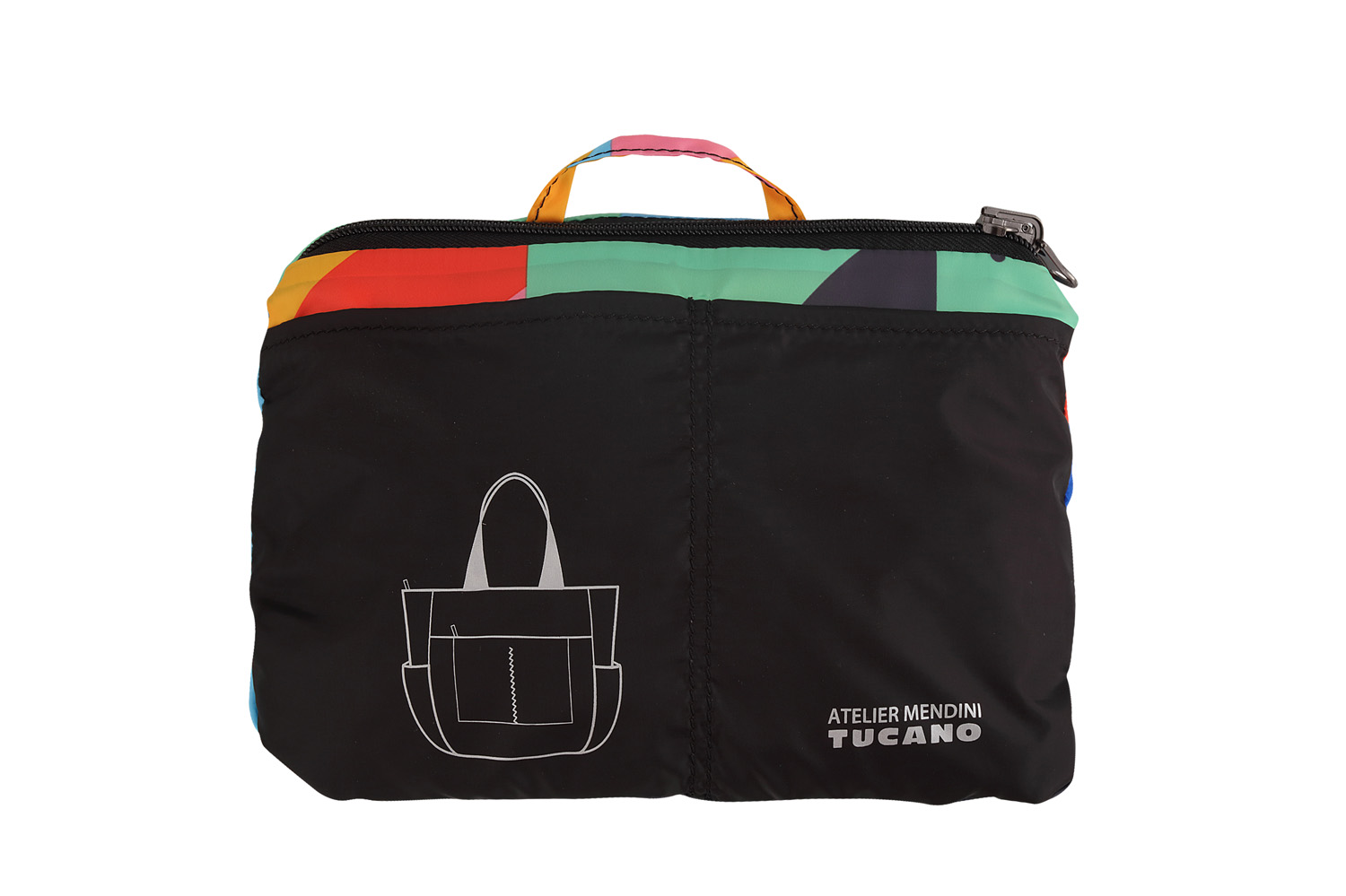 Shopper ripiegabile super leggera multicolore Tucano - immagine 6