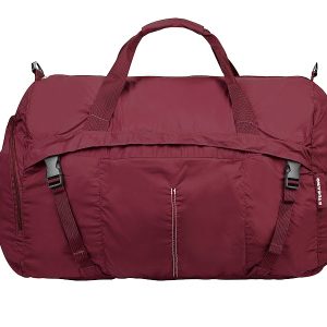 Duffle pieghevole compatta in nylon leggero bordeaux Tucano