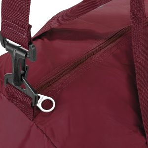 Duffle pieghevole compatta in nylon leggero bordeaux Tucano