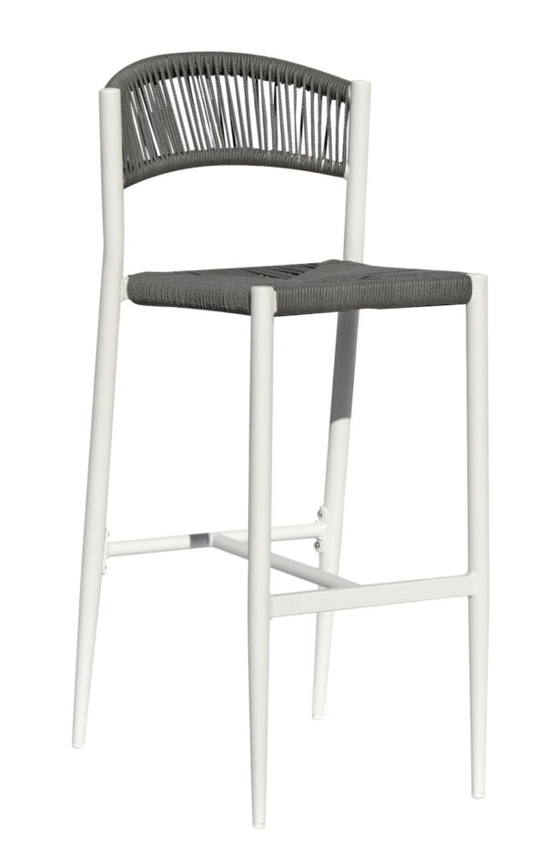 Sgabello Milano Contract In Alluminio  E Corda Color / Pz  1