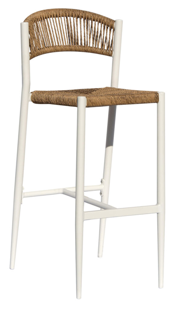 Sgabello Milano Contract In Alluminio  E Corda Color / Pz  1