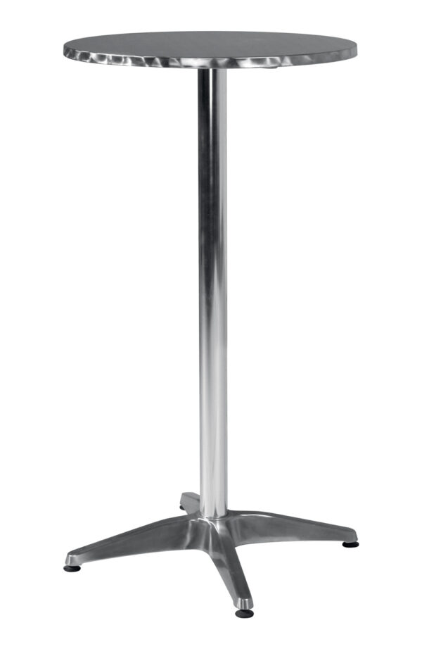 Tavolo Alto  Ø60X110 Alu 2 Pz