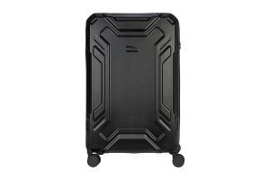 Trolley da viaggio a quattro ruote dal design industriale, chiusura TSA