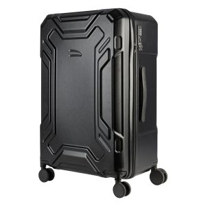 Trolley da viaggio a quattro ruote dal design industriale, chiusura TSA