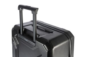 Trolley da viaggio a quattro ruote dal design industriale, chiusura TSA