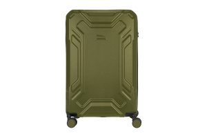 Trolley da viaggio a quattro ruote dal design industriale, chiusura TSA