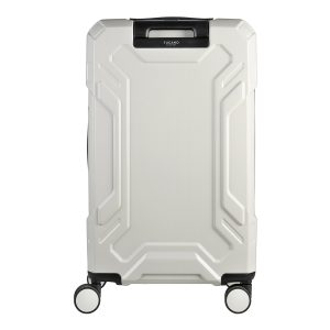 Trolley da viaggio a quattro ruote dal design industriale, chiusura TSA