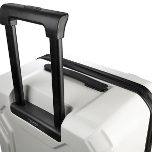 Trolley da viaggio a quattro ruote dal design industriale, chiusura TSA