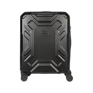 Trolley da viaggio a quattro ruote dal design industriale, chiusura TSA