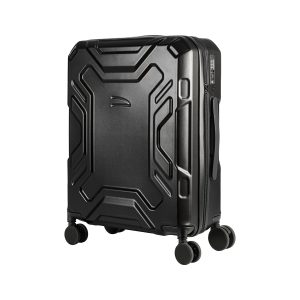 Trolley da viaggio a quattro ruote dal design industriale, chiusura TSA