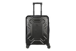 Trolley da viaggio a quattro ruote dal design industriale, chiusura TSA