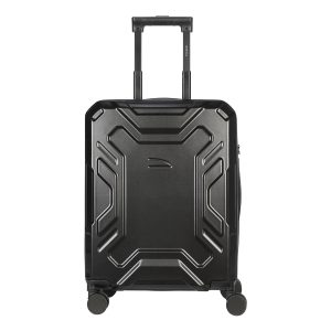 Trolley da viaggio a quattro ruote dal design industriale, chiusura TSA