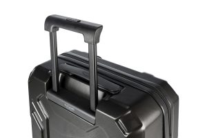 Trolley da viaggio a quattro ruote dal design industriale, chiusura TSA