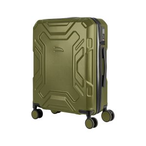 Trolley da viaggio a quattro ruote dal design industriale, chiusura TSA