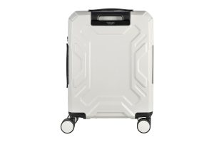 Trolley da viaggio a quattro ruote dal design industriale, chiusura TSA