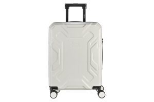 Trolley da viaggio a quattro ruote dal design industriale, chiusura TSA