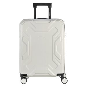 Trolley da viaggio a quattro ruote dal design industriale, chiusura TSA