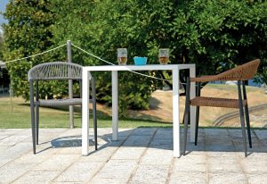 Poltrona Milano In Alluminio  Con Corda Sintetica  1 Pz