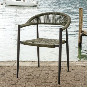 Poltrona Milano In Alluminio Con Corda Sintetica 1 Pz