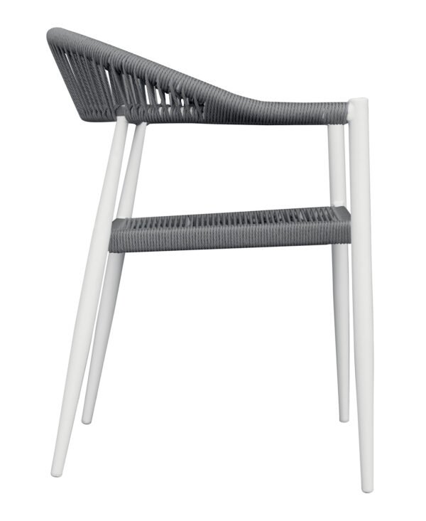 Poltrona Milano In Alluminio  Con Corda Sintetica  1 Pz