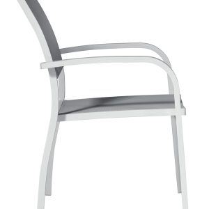 Sedia Viareggio - Alluminio Colore - Con Braccioli - Impilabile
