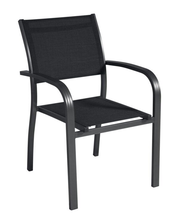 Sedia Viareggio - Alluminio Colore  - Con Braccioli - Impilabile