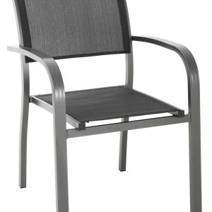 Sedia Viareggio - Alluminio Colore - Con Braccioli - Impilabile