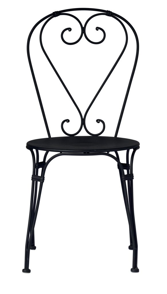Sedia Stresa - Ferro Nero - Impilabile 1 Pz