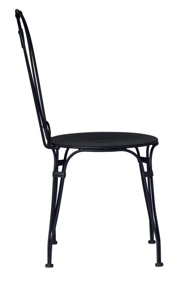 Sedia Stresa - Ferro Nero - Impilabile 1 Pz