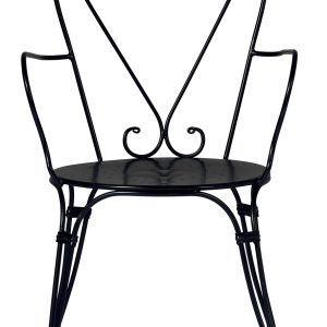 Sedia Stresa C/Brac - Ferro Nero - Impilab. 1 Pz