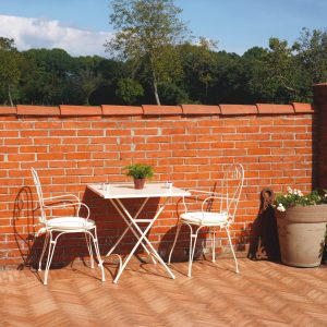 Sedia Sirmione C/Brac. - Ferro Avorio 1 Pz