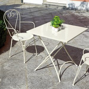 Sedia Sirmione C/Brac. - Ferro Avorio 1 Pz