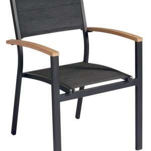 Sedia Tenerife in alluminio e textilene - Impilabile Greenwood