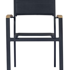 Sedia Tenerife in alluminio e textilene - Impilabile Greenwood