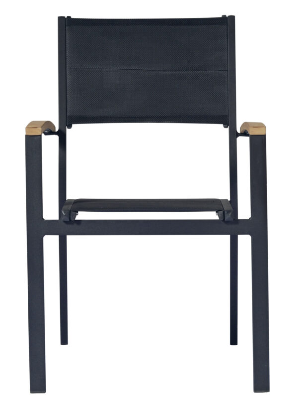 Sedia Tenerife in alluminio e textilene - Impilabile Greenwood