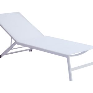 Lettino Impilabile  In Alluminio Con Ruote  1 Pz