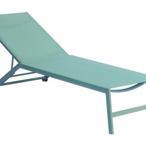 Lettino Impilabile  In Alluminio Con Ruote  1 Pz