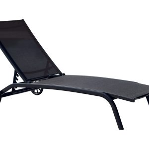 Lettino In Alluminio Con Ruote E Tesssuto 2X1  - 5 Posiz 1 Pz