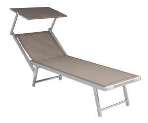 Lettino Mare C/Tett Alu 1,1/Text 750  2 Pz