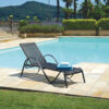 Cheonda - Lettino Onda Arrecife in alluminio e textilene Greenwood
