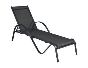 Lettino Onda Arrecife in alluminio e textilene Greenwood